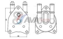 CITROEN Оливний радіатор (без корпуса) C3 III, Aircross, C4 Grand Picasso, C4 Cactus, DS3/4/5, Opel, Peugeot CITROEN Оливний радіатор (без корпуса) C3 III, Aircross, C4 Grand Picasso, C4 Cactus, DS3/4/5, Opel, Peugeot