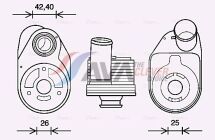 Оливний радіатор (без корпусу) Fiat Iveco Daily III, IV, V 2.3d 02– Оливний радіатор (без корпусу) Fiat Iveco Daily III, IV, V 2.3d 02–