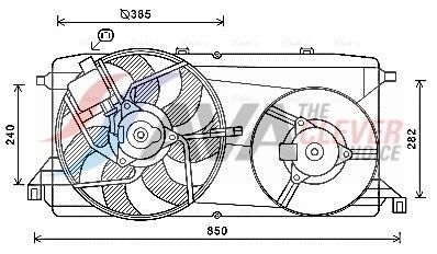 FORD Вентилятор радіатора (дифузор в зборі) TRANSIT TOURNEO 2.2 06-, TRANSIT 2.2 06- FORD Вентилятор радіатора (дифузор в зборі) TRANSIT TOURNEO 2.2 06-, TRANSIT 2.2 06-