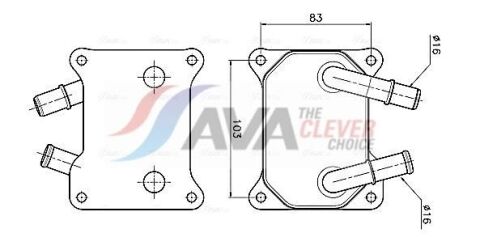 FORD Масляный радиатор C-Max, Focus II, Galaxy, Mondeo IV 1.8TDCI 05-