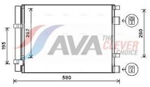 Радіатор кондиціонера (конденсатор) Hyundai Veloster 1.6 T-GDI 12–
