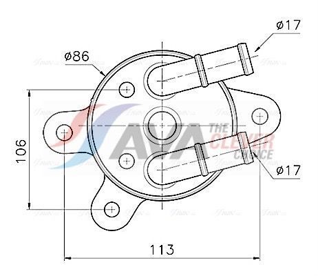 MAZDA масляний радіатор (без корпуса) Mazda 3/6, CX-5 1.5/2.5 11- MAZDA масляний радіатор (без корпуса) Mazda 3/6, CX-5 1.5/2.5 11-