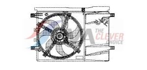 OPEL Вентилятор радиатора (с диффузором) Corsa D, Fiat Grande Punto, Punto 0.9/1.4 06-