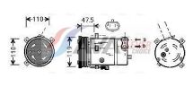 OPEL Компресор кондиціонера OMEGA B 2.0, 2.2, 3.5, 3.0 94- OPEL Компресор кондиціонера OMEGA B 2.0, 2.2, 3.5, 3.0 94-