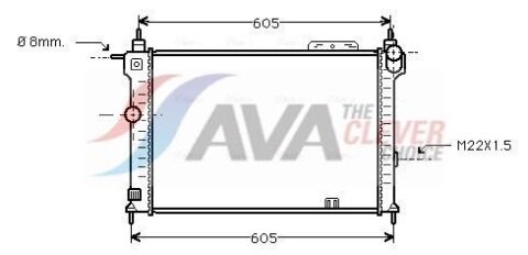 OPEL радіатор охолодження Astra F 1.4/2.0 91- OPEL радіатор охолодження Astra F 1.4/2.0 91-