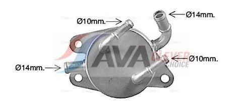 TOYOTA Оливний радіатор (без корпуса) RAV 4 III 2.0 4WD 08-, RAV 4 IV 2.0 12- TOYOTA Оливний радіатор (без корпуса) RAV 4 III 2.0 4WD 08-, RAV 4 IV 2.0 12-