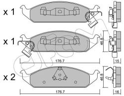 Тормозные колодки передние Chrysler Stratus 2001– Тормозные колодки передние Chrysler Stratus 2001–