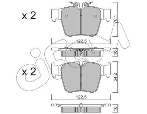 DB Колодки тормозные задние W205