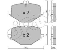 Комплект тормозных колодок задние Mercedes-Benz G-Class (W463) AMG G 63 (463.276, 463.277) 2018–