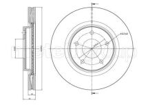 NISSAN Тормозной диск передний JUKE (F15) 1.6 DIG-T 10-19, QASHQAI / QASHQAI +2 I (J10, NJ10, JJ10E) 2.0 Полный 07-13