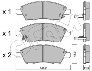NISSAN Тормозные колодки TIIDA 07- тормозные колодки TIIDA 07-