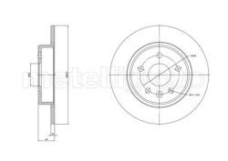 OPEL Гальмівний диск задній ASTRA K 1.0-1.6 15-22