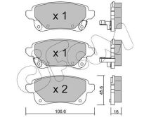 Гальмівні колодки задні Renault Captur II (HF_) Blue dCi 115 (HFAD) 20–, Zoe (BFM_) Zoe 12–