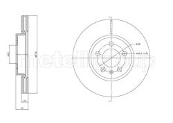 Диск тормозной передний Volkswagen Polo, T-Cross, Škoda Scala, Kamiq