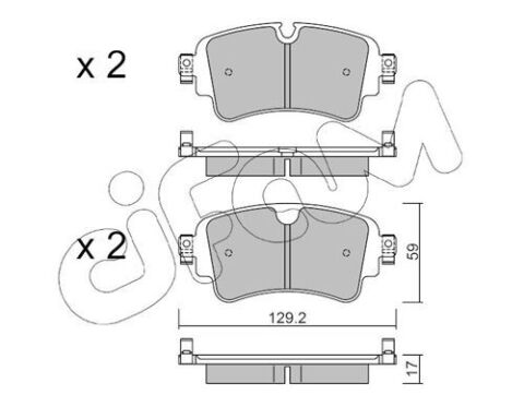 VW колодки гальм. задн. AUDI A4/A5/Q5/Q7 15- VW колодки гальм. задн. AUDI A4/A5/Q5/Q7 15-