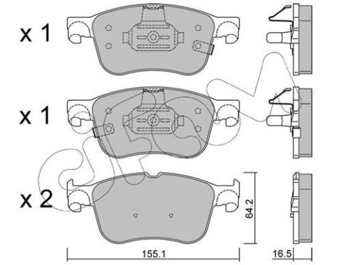 гальм. колод. передн. FORD FOCUS 1.0 EcoBoost 18- гальм. колод. передн. FORD FOCUS 1.0 EcoBoost 18-