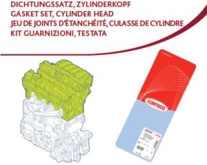 OPEL Комплект прокладок гбц (без гбц) ASTRA G 2.2 00-, SIGNUM 2.0 03-, VECTRA C 2.0 02-, ZAFIRA A 2.0 00-