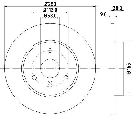 DB Гальмівний диск передн Smart Fortwo -07, City-Coupe -04, Roadster -05 DB Гальмівний диск передн Smart Fortwo -07, City-Coupe -04, Roadster -05
