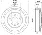 VW Гальмівний барабан задн JETTA IV 10-, фото 1 - интернет-магазин Auto-Mechanic