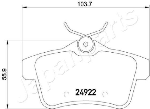 PEUGEOT гальмівні колодки задн.3008 09-,Citroen C4,DS4 PEUGEOT гальмівні колодки задн.3008 09-,Citroen C4,DS4