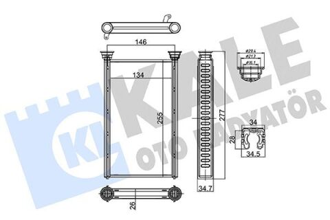 BMW Радиатор отопления F20, F21, F22, F87, F30, F80, F31 BMW Радиатор отопления F20, F21, F22, F87, F30, F80, F31