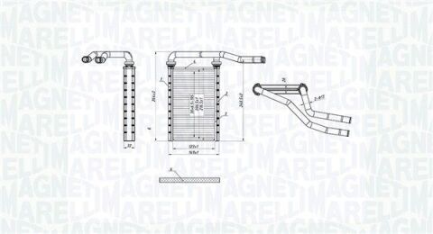 FIAT Радіатор опалення Sedici, Suzuki Swift III,IV, SX4 FIAT Радіатор опалення Sedici, Suzuki Swift III,IV, SX4