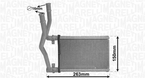 FIAT Радіатор опалення Sedici, Suzuki Swift III,IV, SX4 FIAT Радіатор опалення Sedici, Suzuki Swift III,IV, SX4