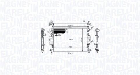 FORD Радіатор охолодження двиг. GALAXY III 1.5, 2.0 15-, MONDEO V 1.0-2.0 15-, S-MAX FORD Радіатор охолодження двиг. GALAXY III 1.5, 2.0 15-, MONDEO V 1.0-2.0 15-, S-MAX