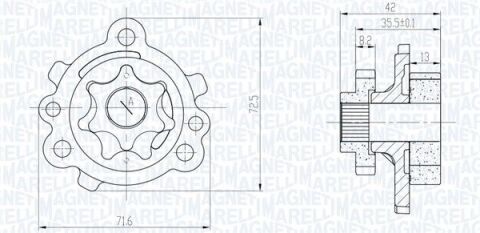 HYUNDAI Оливний насос i10 I 08-, i20 I 08-, i20 II 15-, KIA HYUNDAI Оливний насос i10 I 08-, i20 I 08-, i20 II 15-, KIA