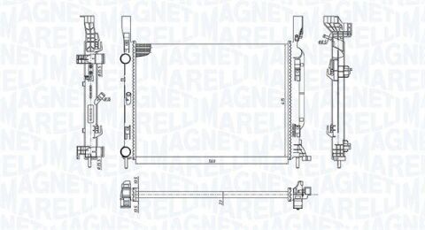 RENAULT радіатор охолодження Kangoo 1.2/1.5dCi/1.6 08-,DB Citan 12- RENAULT радіатор охолодження Kangoo 1.2/1.5dCi/1.6 08-,DB Citan 12-