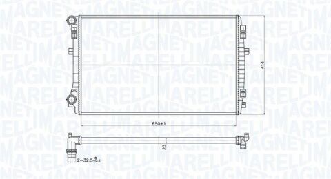 VW Радіатор охолодження Golf VII, Passat 13-,Audi A3 13-,Skoda Octavia III VW Радіатор охолодження Golf VII, Passat 13-,Audi A3 13-,Skoda Octavia III