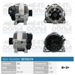 Генератор Fiat Ducato 2.0 JTD 2001–2002, Scudo 1999–2006, Citroen, Peugeot, Lancia