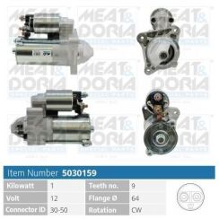 Стартер Fiat Punto (176) 1.4 GT Turbo 1999, Scudo (220_) 1.6 1996–2006