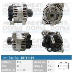 Генератор Hyundai Sonata V (NF) 2.0 VVTi GLS 2005–2010, Kia Sorento I (JC) 2.4 2002–2009