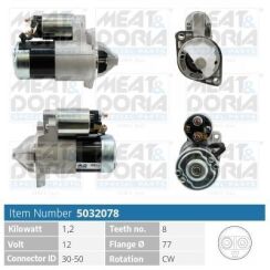 Стартер Mitsubishi Galant VIII (EA_) 2.4 GDI 2000–2004, Outlander I (CU_W) 2.0 4WD 2003–2006