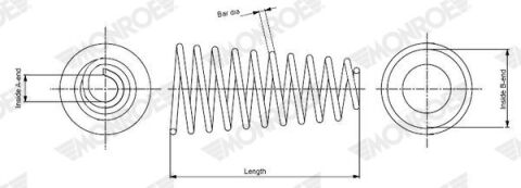 TOYOTA Пружина передняя 382 мм VERSO (_R2_) 1.6/1.8 09-18 TOYOTA Пружина передняя 382 мм VERSO (_R2_) 1.6/1.8 09-18