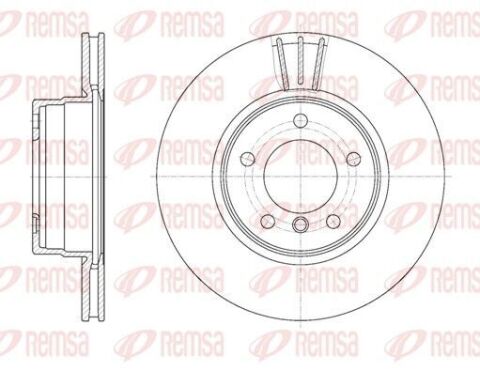 BMW диск тормоз.передн. E60/E6 (309,8*24)