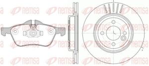 BMW К-кт гальм. колодки 0864.00 + диски 6624.10 передн.MINI Cooper,One 01-
