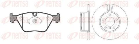 Комплект гальмівних колодок і дисків передній BMW E46, X3 (E83) 2009–2010 Комплект гальмівних колодок і дисків передній BMW E46, X3 (E83) 2009–2010