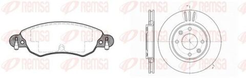 Комплект гальмівних колодок та дисків Citroen Berlingo 1996–, C2 2003–, C3 2009–, C3 Picasso 2009–, C3 Pluriel 2003–, C4 2004–, C5 2004– Комплект гальмівних колодок та дисків Citroen Berlingo 1996–, C2 2003–, C3 2009–, C3 Picasso 2009–, C3 Pluriel 2003–, C4 2004–, C5 2004–