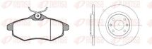 Комплект тормозных колодок и дисков передний Citroen C2, C3 2002– Комплект тормозных колодок и дисков передний Citroen C2, C3 2002–