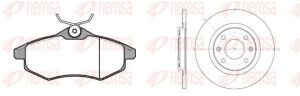 CITROEN К-кт тормоз.колодки 0881.00 + диски 6536.00 передн.C2,3 02-