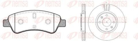 CITROEN К-кт гальмівні колодки 0840.10 + диски 6604.10 передн.Berlingo,C2,3,4,DS3,Peugeot 97- CITROEN К-кт гальмівні колодки 0840.10 + диски 6604.10 передн.Berlingo,C2,3,4,DS3,Peugeot 97-