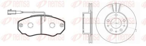 CITROEN К-т гальмівних колодок 0960.01 + диски 6476.10 JUMPER 1000/1400kg CITROEN К-т гальмівних колодок 0960.01 + диски 6476.10 JUMPER 1000/1400kg