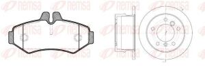 DB К-кт гальм. колодки 0733.00 + диски 6565.00 Sprinter VW LT 96-