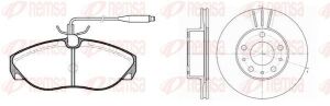 FIAT Комплект гальм. колодки 0486.02 + диски 6476.10 DUCATO 2.0 Panorama/Combinato 94-02, CITROEN JUMPER I (230P) 2.5 TD 94-02, PEUGEOT