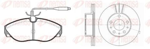 FIAT Комплект гальм. колодки 0486.02 + диски 6476.10 DUCATO 2.0 Panorama/Combinato 94-02, CITROEN JUMPER I (230P) 2.5 TD 94-02, PEUGEOT FIAT Комплект гальм. колодки 0486.02 + диски 6476.10 DUCATO 2.0 Panorama/Combinato 94-02, CITROEN JUMPER I (230P) 2.5 TD 94-02, PEUGEOT