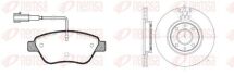 Комплект тормозных колодок и дисков Fiat Doblo 1.3JTD, 1.9JTD, 1.4i 2005– Комплект тормозных колодок и дисков Fiat Doblo 1.3JTD, 1.9JTD, 1.4i 2005–