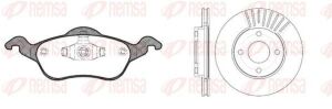 FORD Комплект гальм. колодки 0691.00 + диски 6575.10 FOCUS I (DAW, DBW) 1.8 TDCi 02-04