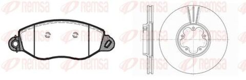 FORD Комплект гальмівні колодки 0772.12 + диски 6608.10 Transit 00- FORD Комплект гальмівні колодки 0772.12 + диски 6608.10 Transit 00-